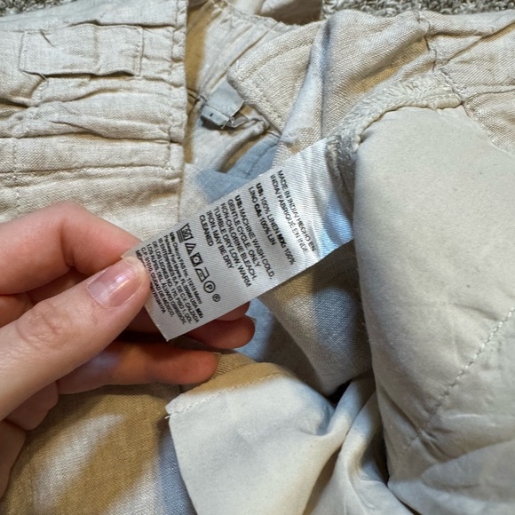 ✨ CHICO’S 100% Linen Wide Leg Pants Size 16 Tan Beige Neutral Summer Resort ✨ - Picture 5 of 5